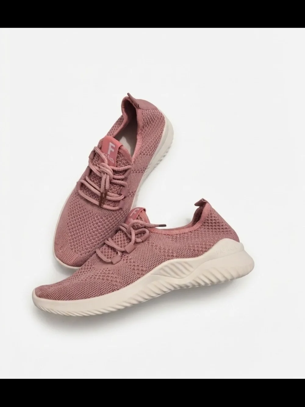 Unknown Brand Women’s Dusty Rose Knit Sneakers